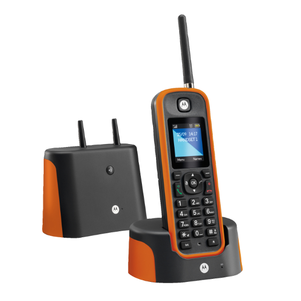 MO-MOT31O201N Home phone with particularly strong antenna's for a range up to 1km.