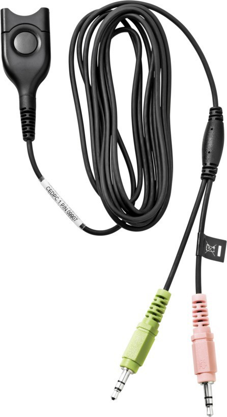 EP-1000858 The cable is compatible with all wired  EPOS | Sennheiser headsets with Easy Disconnect plug.