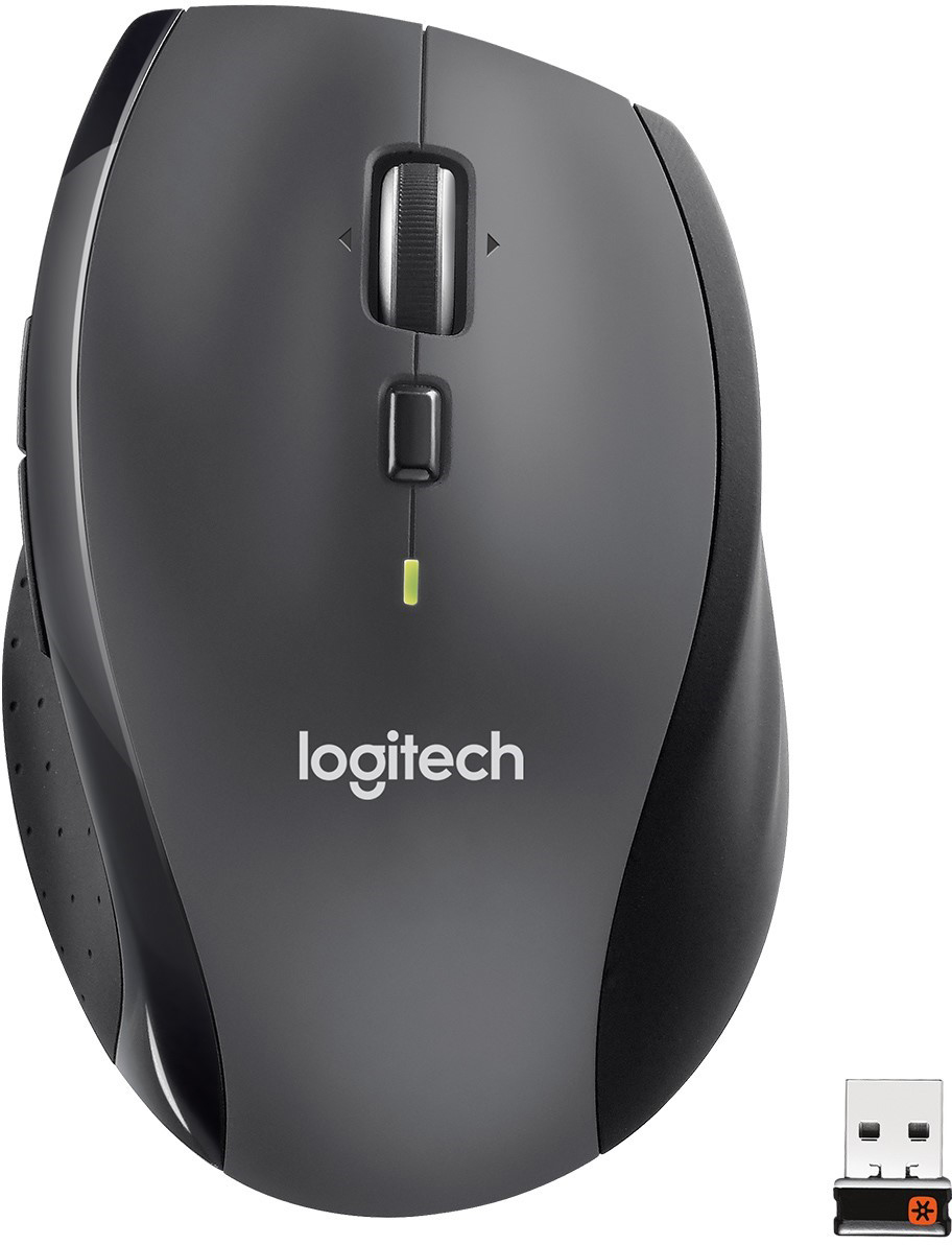 LO-910-006034 Plug the USB nano receiver into your laptop or PC and use the Logitech Wireless Mouse M705 wirelessly.