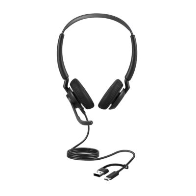 JA-5099-299-216 Advanced headset with crystal-clear audio, triple-microphone system, and USB-A/USB-C connectivity, ensuring comfort and seamless communication in professional environments.