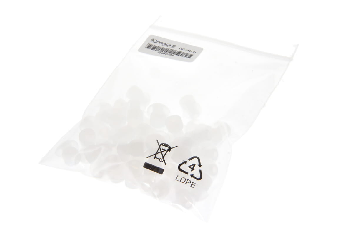 CO-759911-50 Oorknopjes transparant - E-TIP-C Verpakkingseenheid met 50 stuks