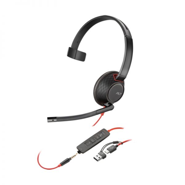 Poly Blackwire 5210 mono USB-C/A 3.5mm