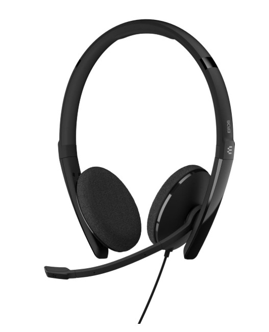 EP-1000915 EPOS Adapt 160 USB II headset delivers crystal-clear sound, comfortable fit, and active noise cancellation. Ideal for office calls, virtual meetings, and professional communication.