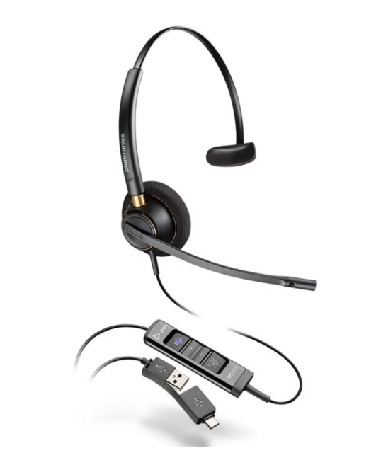 HP-783R1AA Mono USB-headset met ruisonderdrukking. Teams-gecertificeerd. Licht, comfortabel en ideaal voor dagelijks professioneel gebruik.