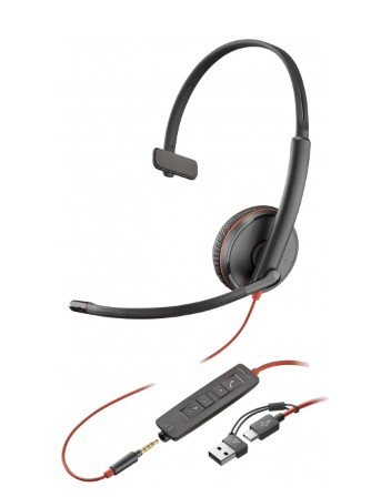 Blackwire 3215 Monaural USB-C/A