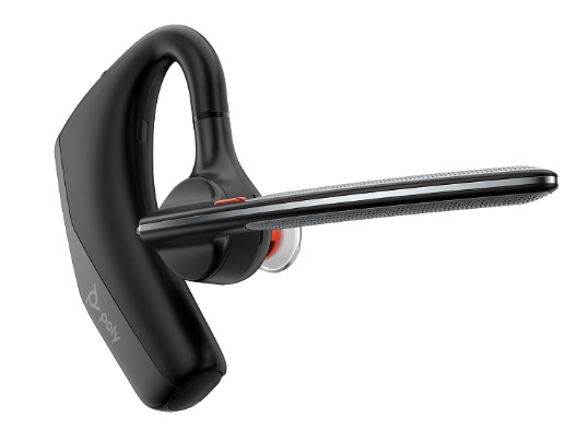 HP-AV4P5AA Wireless Poly Voyager Legend 30 mono headset: Bluetooth 5.1, noise-cancelling mic, WindSmart™ protection, Microsoft Teams certification, and up to 7 hours talk time for clear calls.