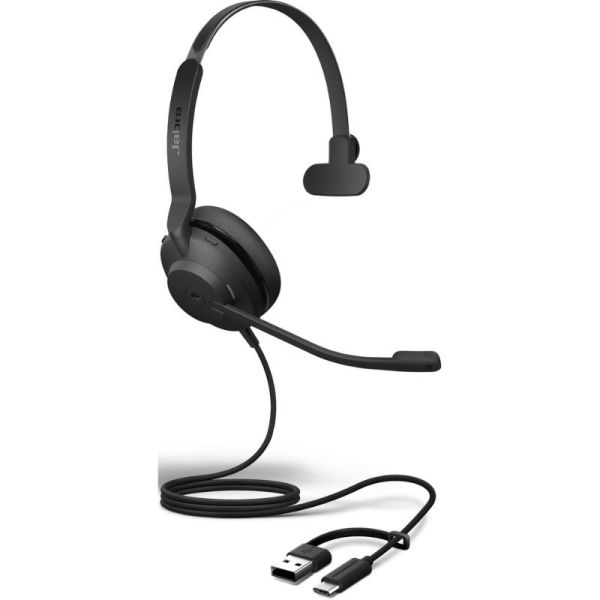 JA23189-889-779 Mono USB-headset met geluidsisolatie, helder geluid en lichtgewicht comfort voor professioneel gebruik.