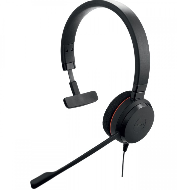 JA-4993-829-269 Wired Jabra Evolve 20 UC Mono USB-A/C headset: mono audio, noise-cancelling mic, inline controls, and ergonomic design for professional, focused calls.