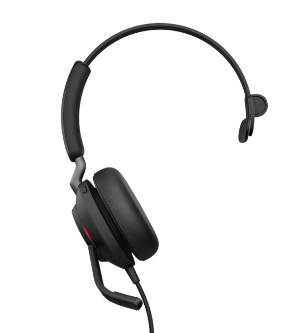 JA24189-899-799 Mono headset with USB-C/A and Microsoft Teams certification. Exceptional voice clarity, comfort and passive noise isolation.