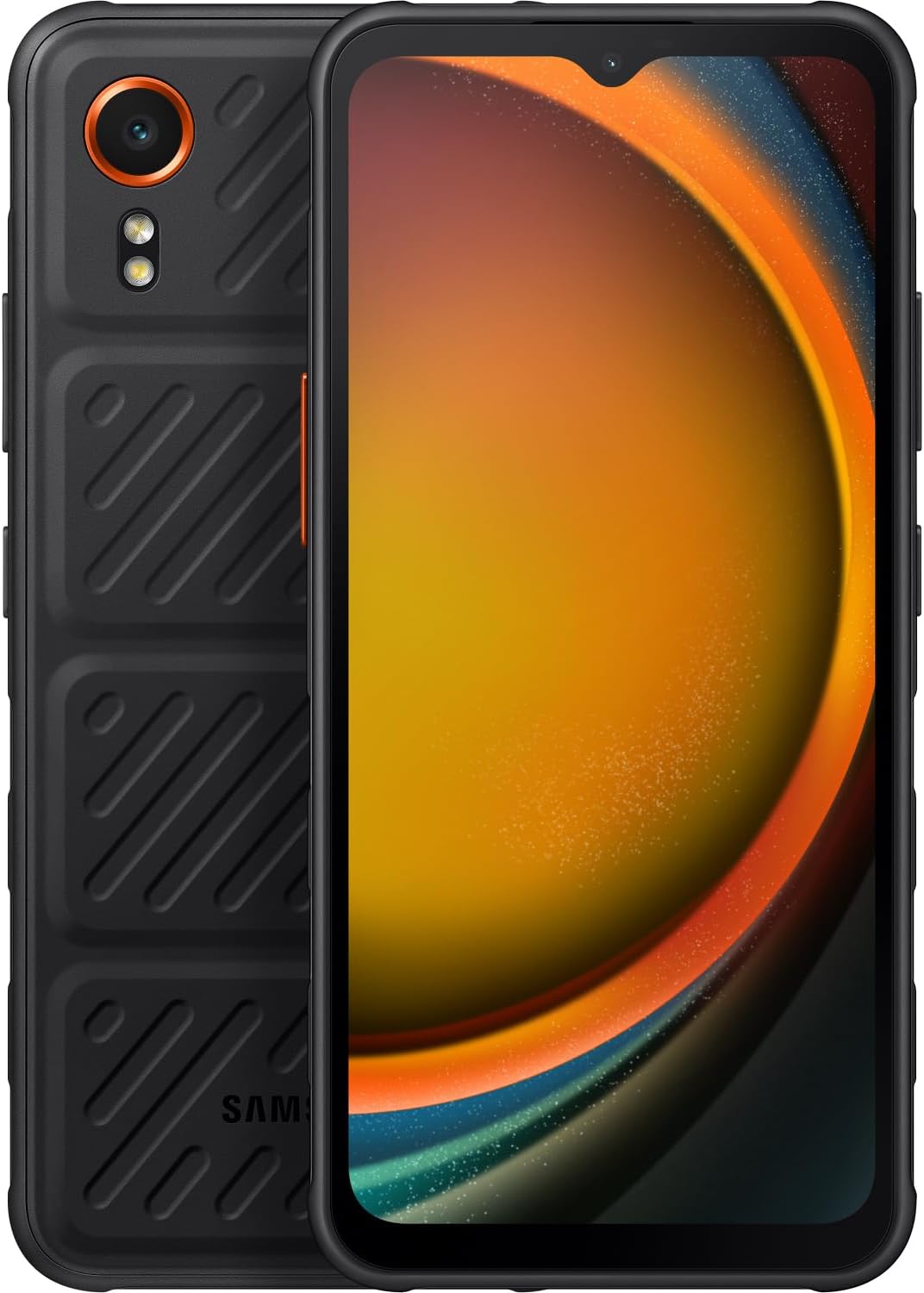 SA-G556BZKDEEB Robuuste smartphone met 128GB opslag, MIL-STD-810H-certificering en verwisselbare batterij. Voor veeleisende werkomgevingen.